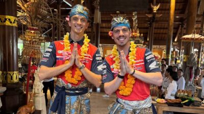 Luca Marini dan Joan Mir Menyusuri Budaya Bali Bersama Honda