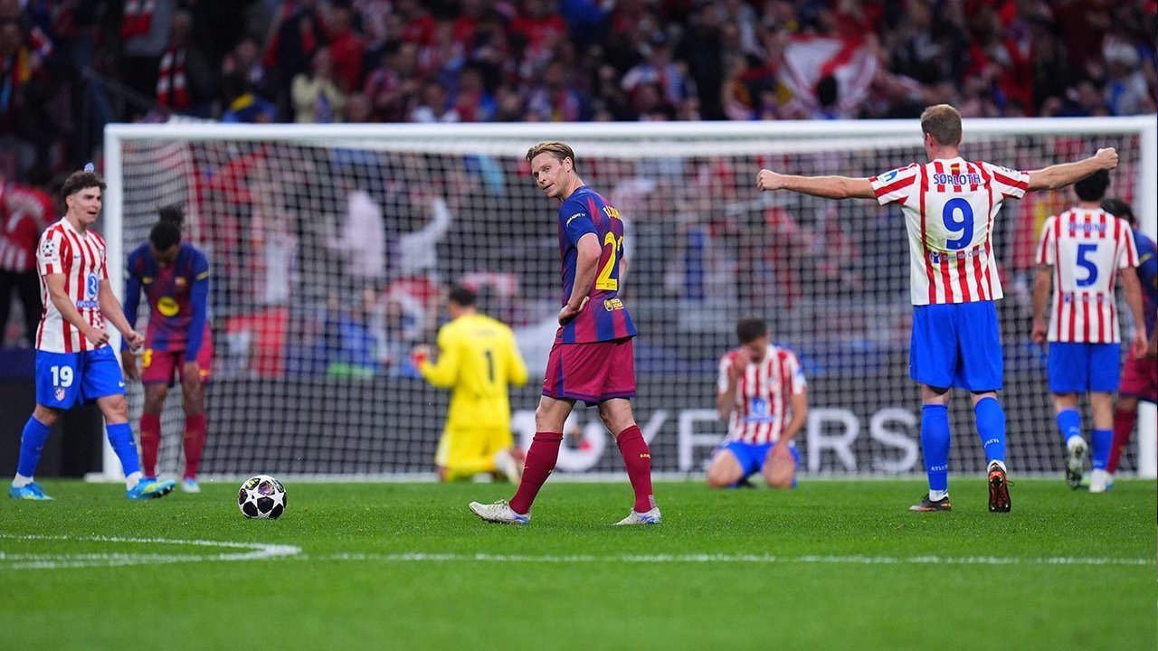 De Jong Ungkap Kekecewaan Usai Atletico Kalahkan Barca: Kami Berjuang Maksimal Namun Tak Beruntung