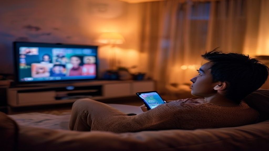 Gambar perbandingan streaming dan TV gratis tanpa batas