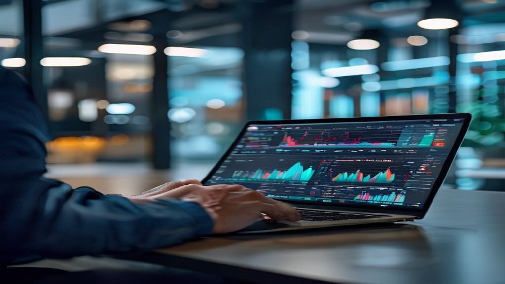 Grafik perbandingan statistik dan analisis video menampilkan data penonton versus insight konten.