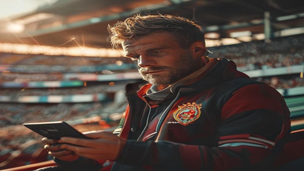 Logo Manchester City di balik headline terbaru tentang kemenangan dan transfer pemain