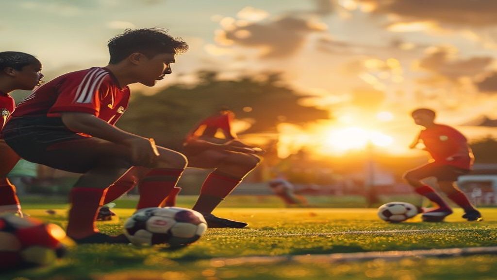 Timnas U23 Indonesia dalam aksi pertandingan sepakbola internasional