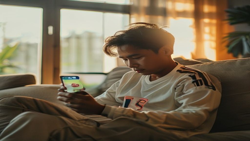 Streaming langsung pertandingan bola menampilkan aksi seru pemain, gol, dan sorakan penonton secara real time