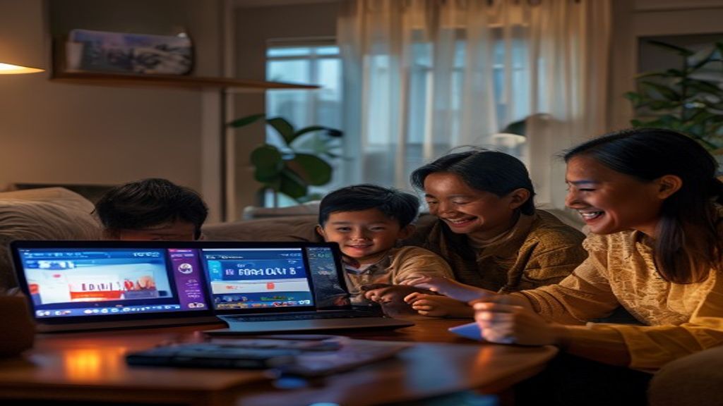 Perbandingan biaya hiburan keluarga antara layanan streaming berbayar dan TV gratis.