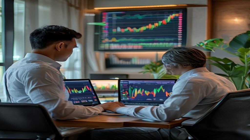 Grafik perbandingan risiko dan imbalan antara saham dan obligasi dalam panduan praktis 5 langkah.