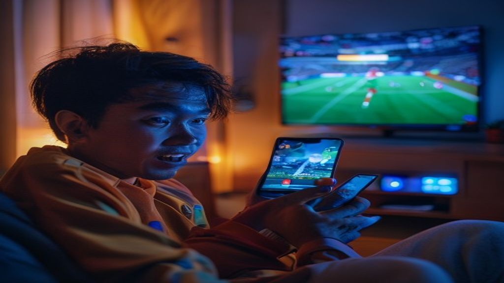 Skor pertandingan langsung menampilkan hasil akhir dan detail gol tim secara real-time
