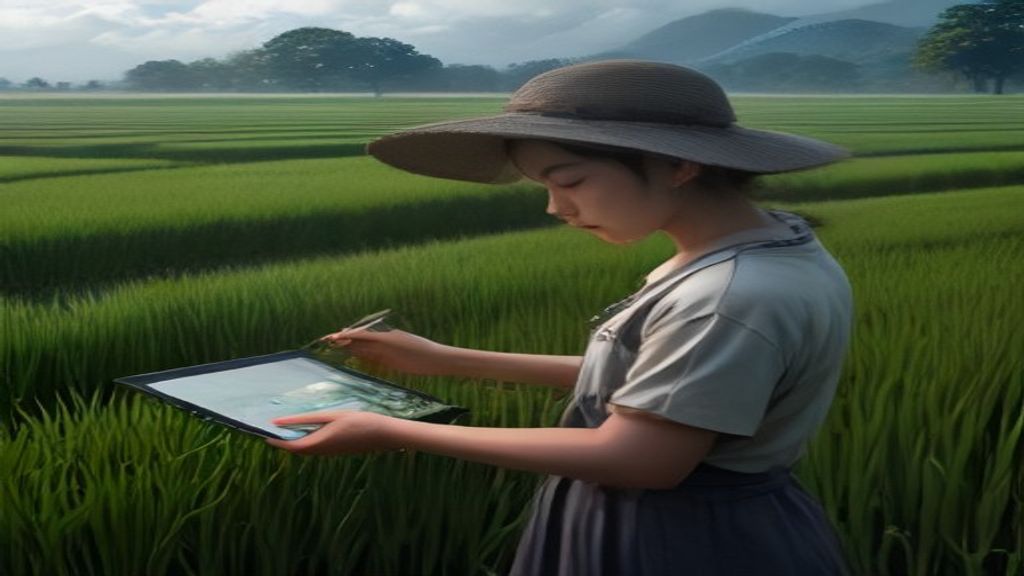 Grafik perbandingan curah hujan dan suhu tahunan untuk optimalisasi produksi padi di sawah