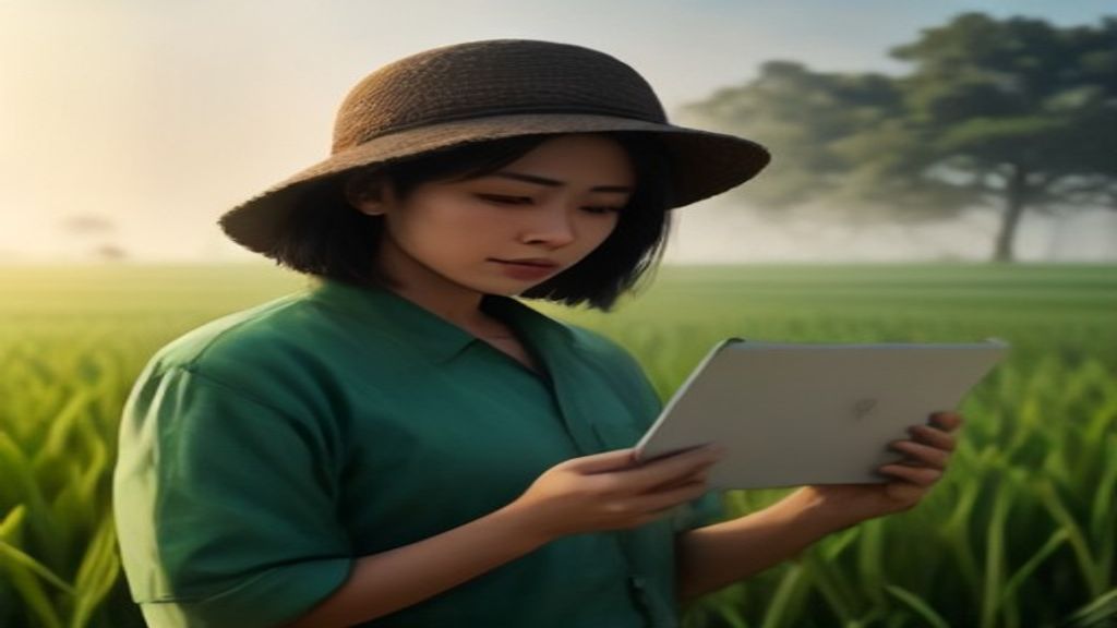 Grafik perbandingan curah hujan dan suhu tahunan untuk pertanian sawah, menampilkan statistik musim.