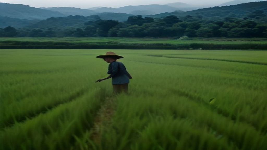 Diagram strategi pengelolaan curah hujan dan suhu untuk optimalisasi produksi sawah dalam FAQ.