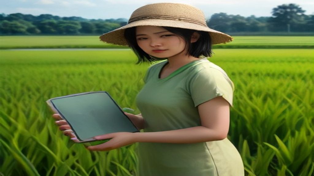 Grafik perbandingan curah hujan dan suhu pada pertanian sawah dengan strategi pengelolaan FAQ
