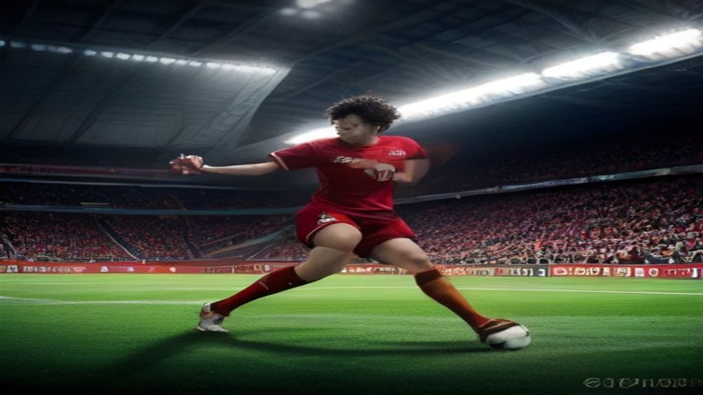 Panduan Praktis 5 Langkah Manfaatkan Peluang Gol di Sepakbola 2 Pemain menembak bola ke arah gawang, menciptakan peluang gol yang menegangkan.